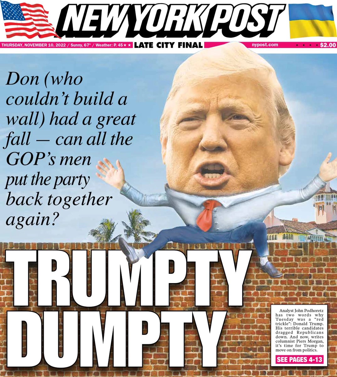 Man Dumpy “Trumpty, Dumpty”, Donald Trump đã hết thời | Tiếng Dân