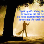 Nghề cao quý và người cao quý