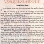 Tự do báo chí và lời nhắn gửi từ Phan Đăng Lưu