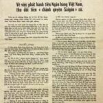 Ngày 22-9-1975 đổi tiền lần thứ nhất sau năm 1975