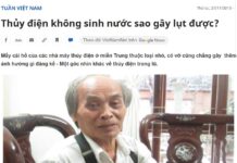 Thủy điện vô can: Ngụy biện và bất nhân