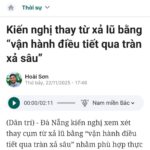 Hồ thủy điện không sinh ra nước…