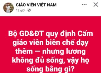 Hợp thức hóa dạy thêm học thêm là một cách chối bỏ trách nhiệm nhà nước trong phát triển giáo dục