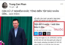Sự đánh đồng giữa trách nhiệm quản lý với quan điểm cá nhân