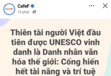 Làm gì có “danh nhân văn hóa thế giới”?