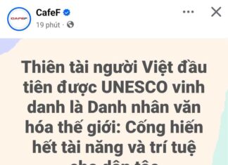 Làm gì có “danh nhân văn hóa thế giới”?