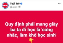 “Giày ba ta” và những quy định tùy tiện của nhà trường