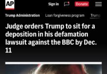 Tòa án Mỹ buộc Trump tuyên thệ trả lời thẩm vấn trong vụ kiện BBC
